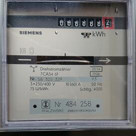 Zählerstandserfassung Stromzähler