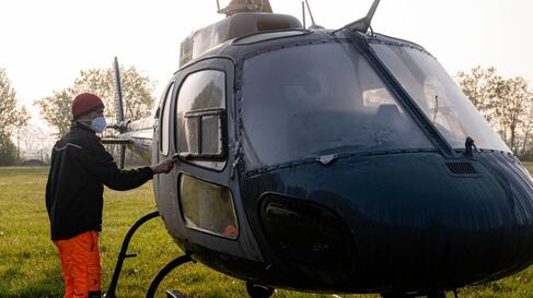 Helikopter | © Bildnachweis: © Pfalzwerke